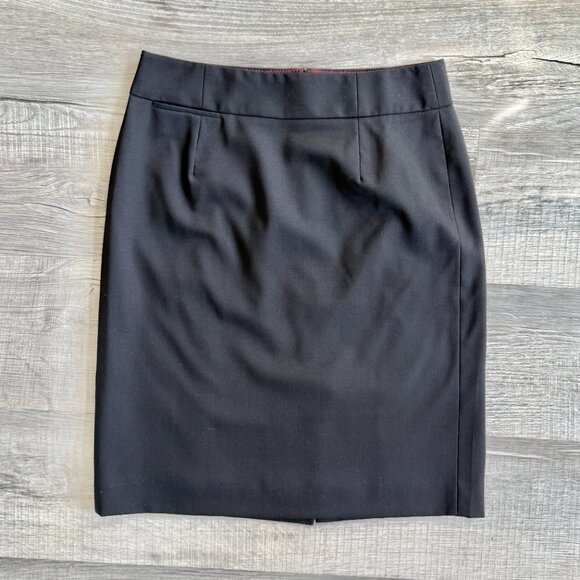J. Crew Original Fit Black Wool Blend Pencil Skirt (size 0) - Picture 8 of 15